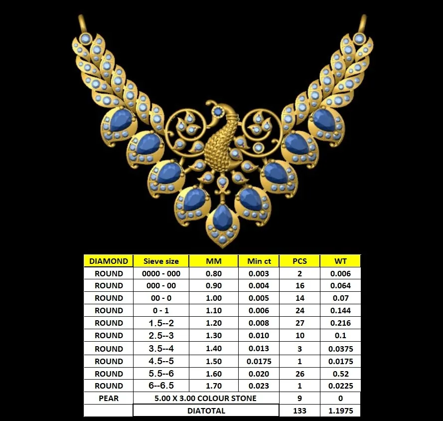 PEACOCK PENDE — angle 1