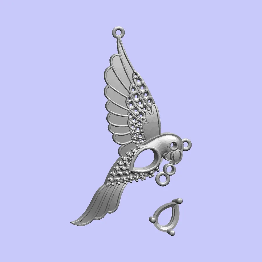BIRD DIOMOND PENDEN — angle 1