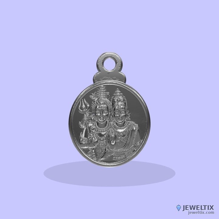 Shiv Parbati Pendant — angle 1